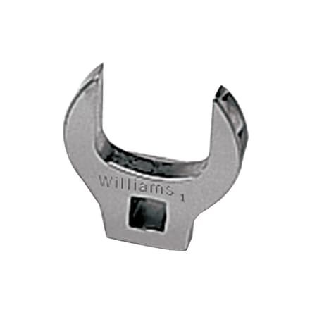 Williams 3/8 Drive 22 mm Open End Crowfoot Wrench, Satin Chrome Finish JHWBCOM22